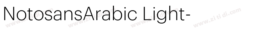 NotosansArabic Light字体转换